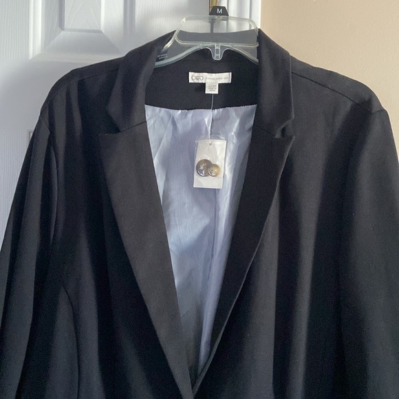 Cato Women’s Navy Blue Blazer Size 22W Plus Size - Picture 2 of 6
